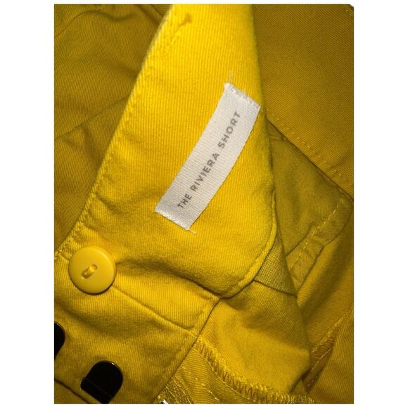 LOFT Size 4 Yellow Chino Riviera Shorts Coastal Chic Preppy Clean Girl - Picture 5 of 10